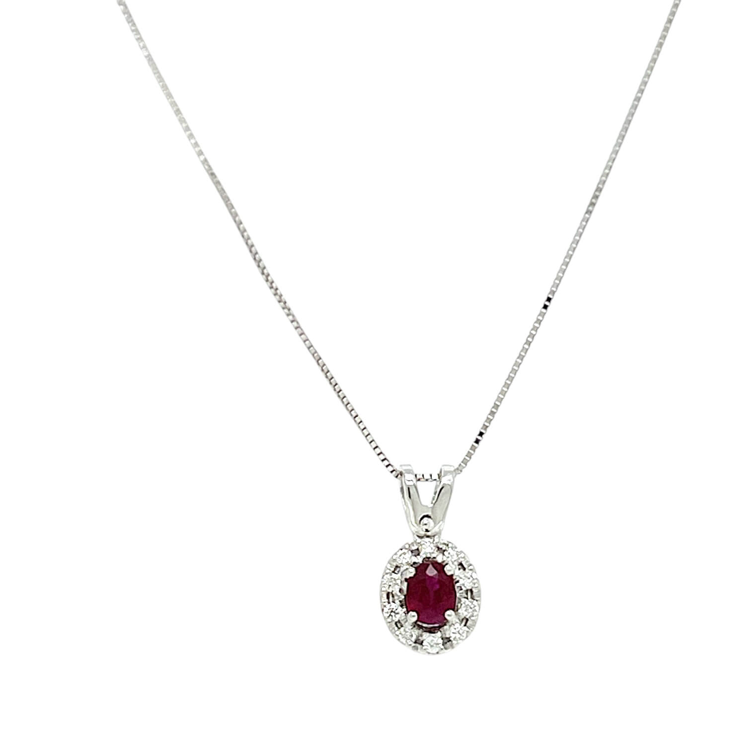 Girocollo Rubino Oro e Diamanti BON TON Art. CD1064