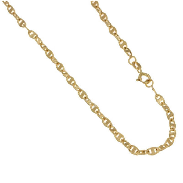 COLLANA UOMO MAGLIA MARINA IN ORO 18KT ART. CECL14