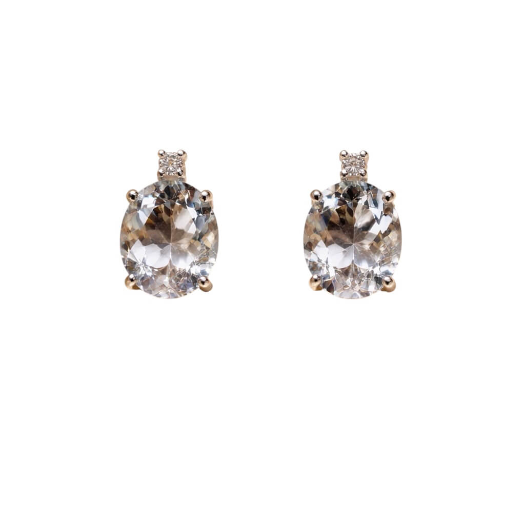 Aquamarine Gold and Diamonds Earrings Art.103477