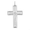 PENDENTE CROCE ORO 18KT DIAMANTI CIPOLLA DAL 1950 GIOIELLIERI PALERMO gioielleria palermo Gold and Diamond Cross Pendant Art.UP881178