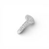 Anello pavè di diamanti oro bianco 750% art. OD2