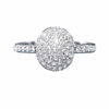 Anello pavè di diamanti oro bianco  art. OD1