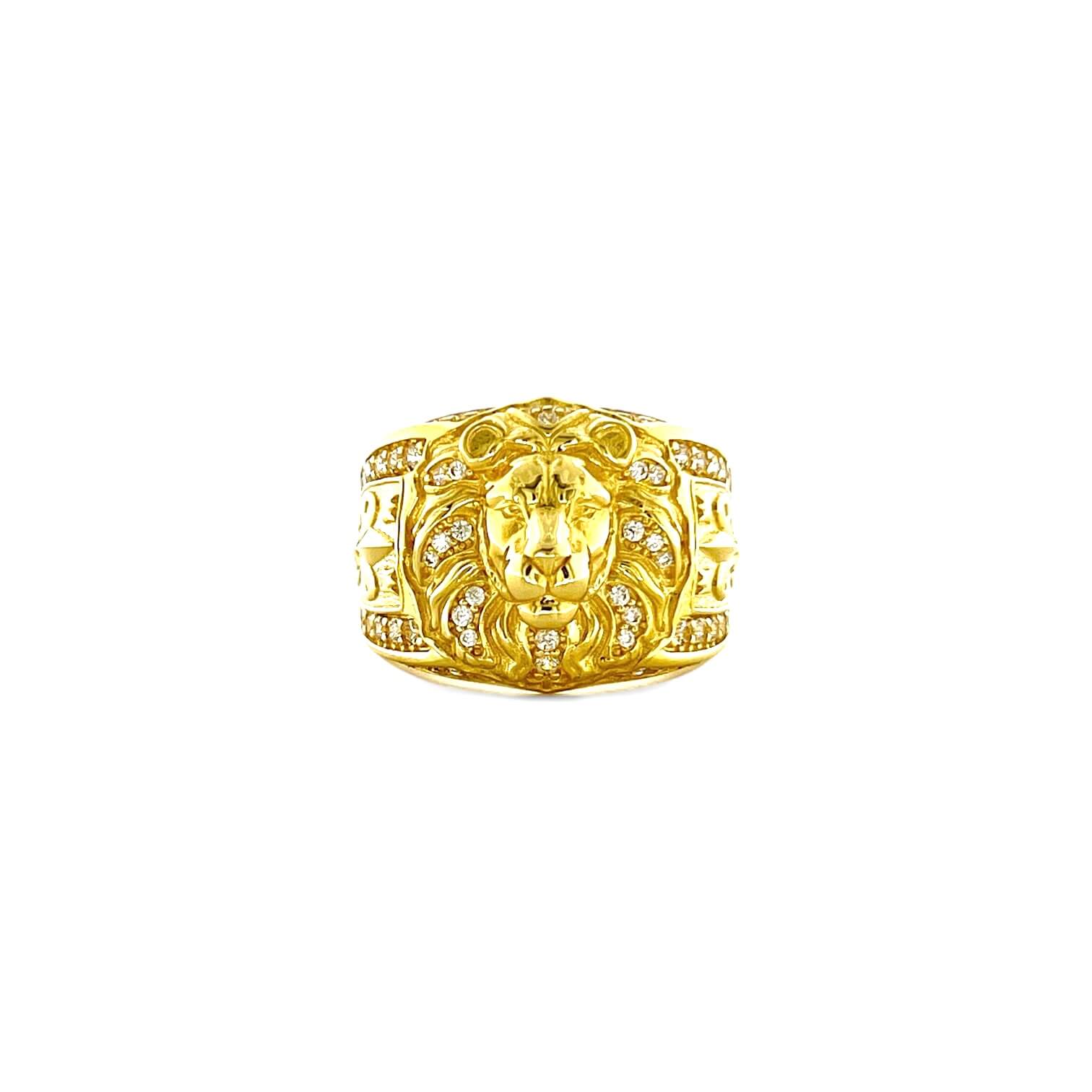 Anello testa di leone per uomo in oro 750% ART. ANU2-1