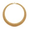 collana a girocolo donna oro 18kt cipolla dal 1950 gioiellieri palermo 1 gioielleria palermo Round necklace in yellow gold thread 750% Art. CMF01
