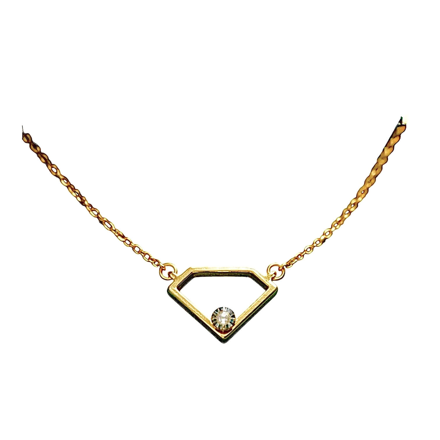 Pendente oro giallo con diamante Art.PDC4707F