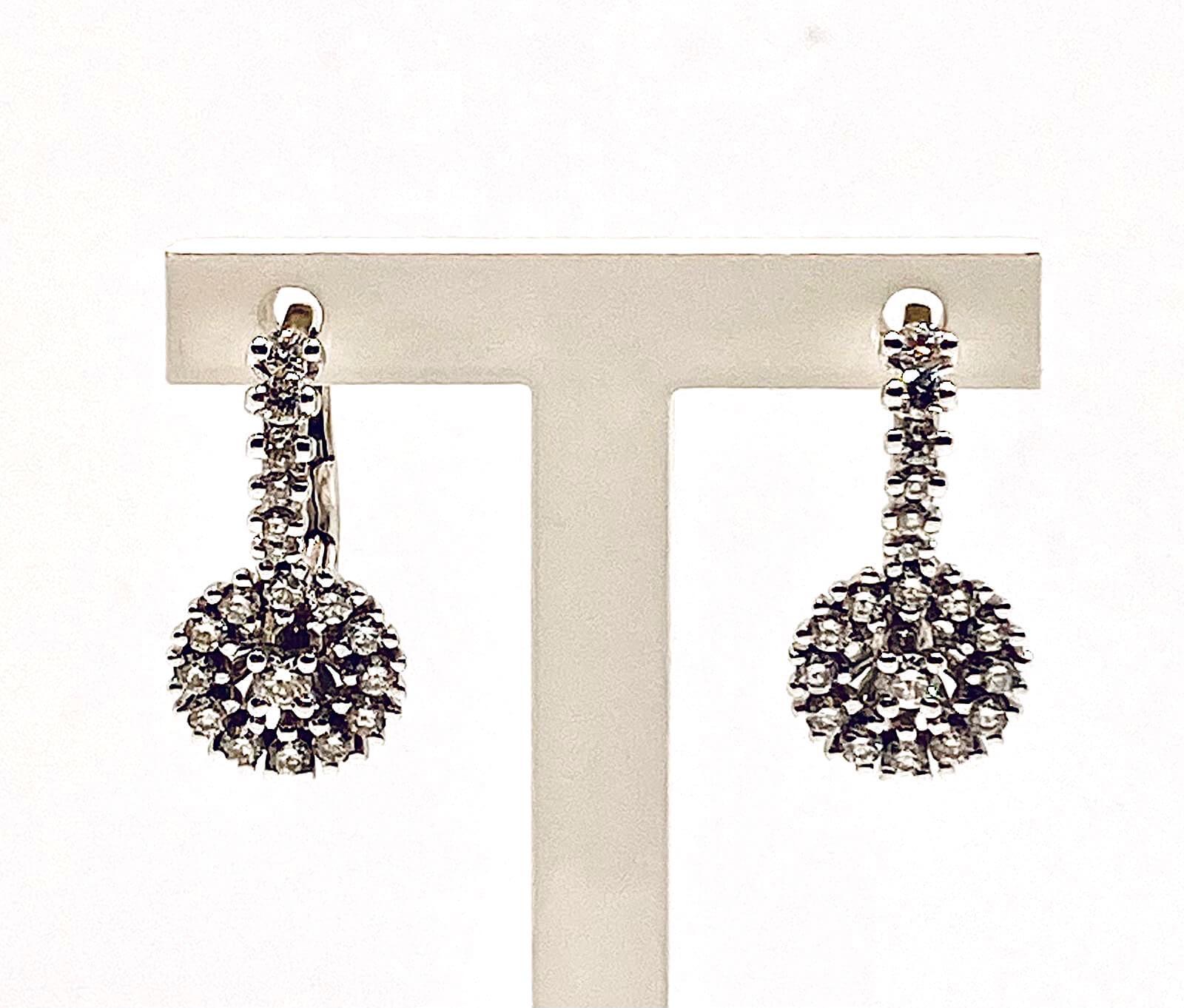 Orecchini a ponte con diamanti Art. OR554