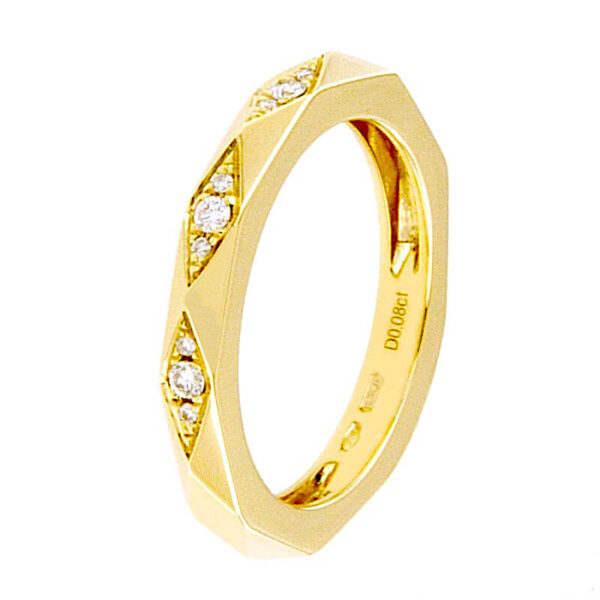 Gold and Diamond Ring Art. BS32297RG-B