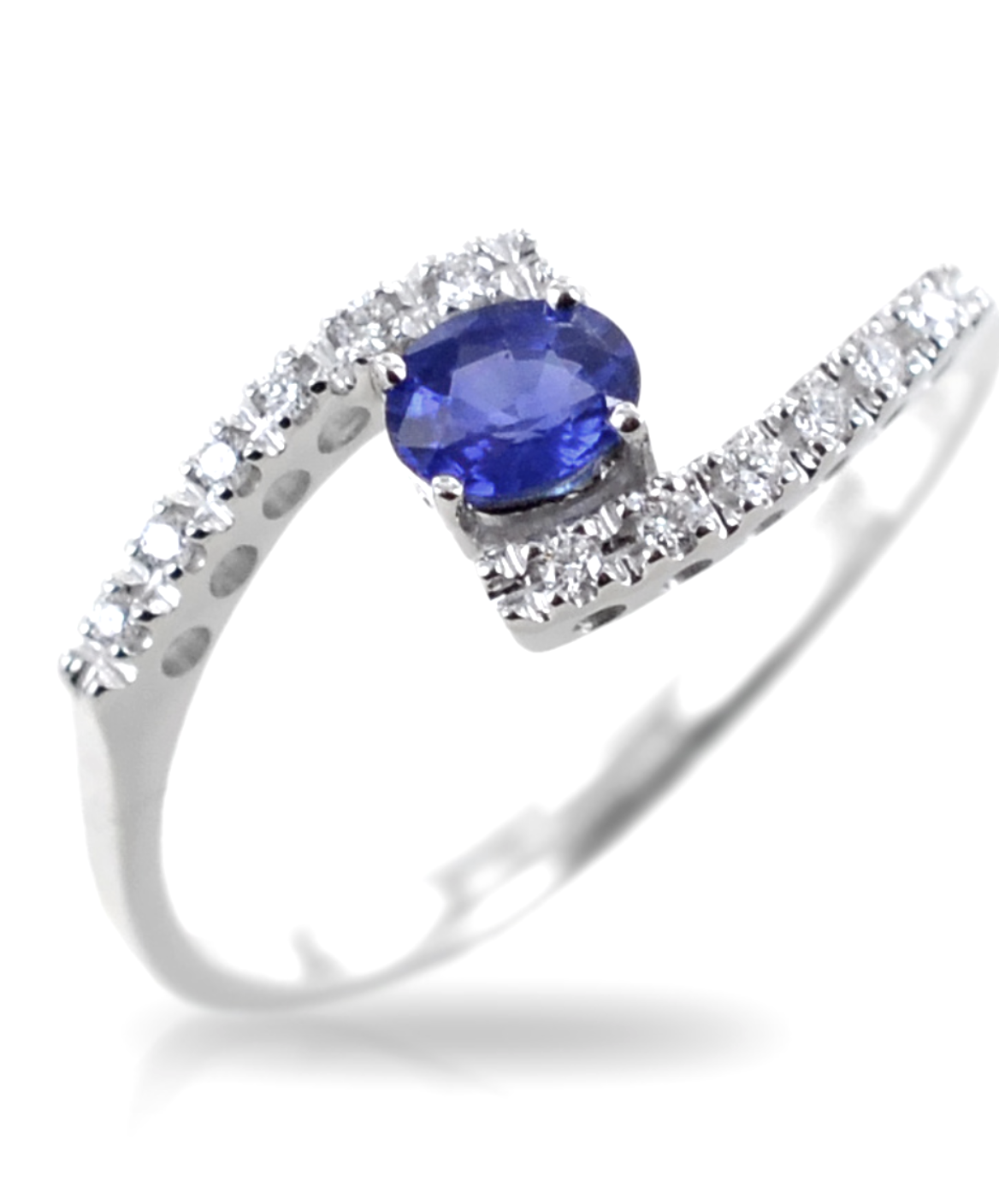 ANELLO ZAFFIRO E DIAMANTI GEMME ART.  AN941