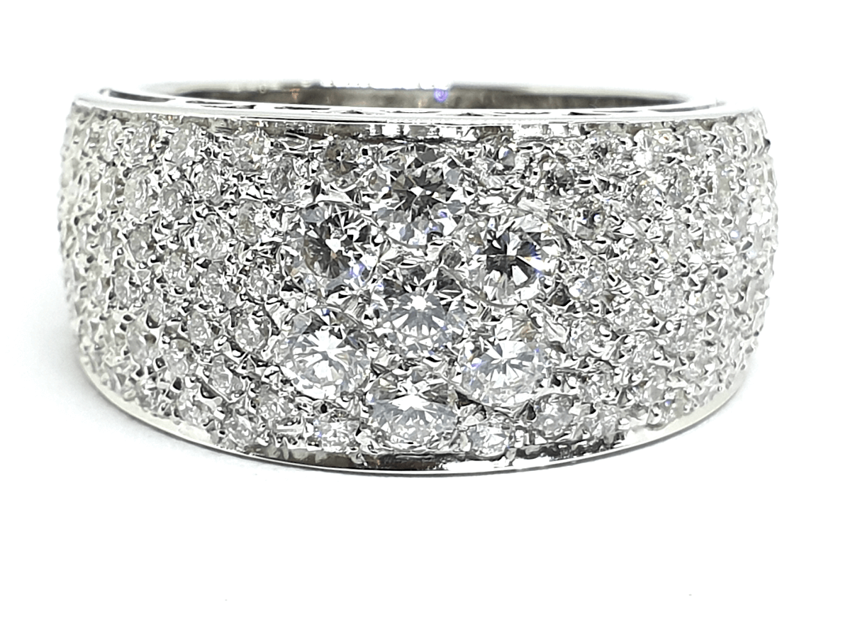 Fascia in oro bianco con diamanti - CIPOLLA-DAL-1950-GIOIELLIERI-PALERMO Gioielli