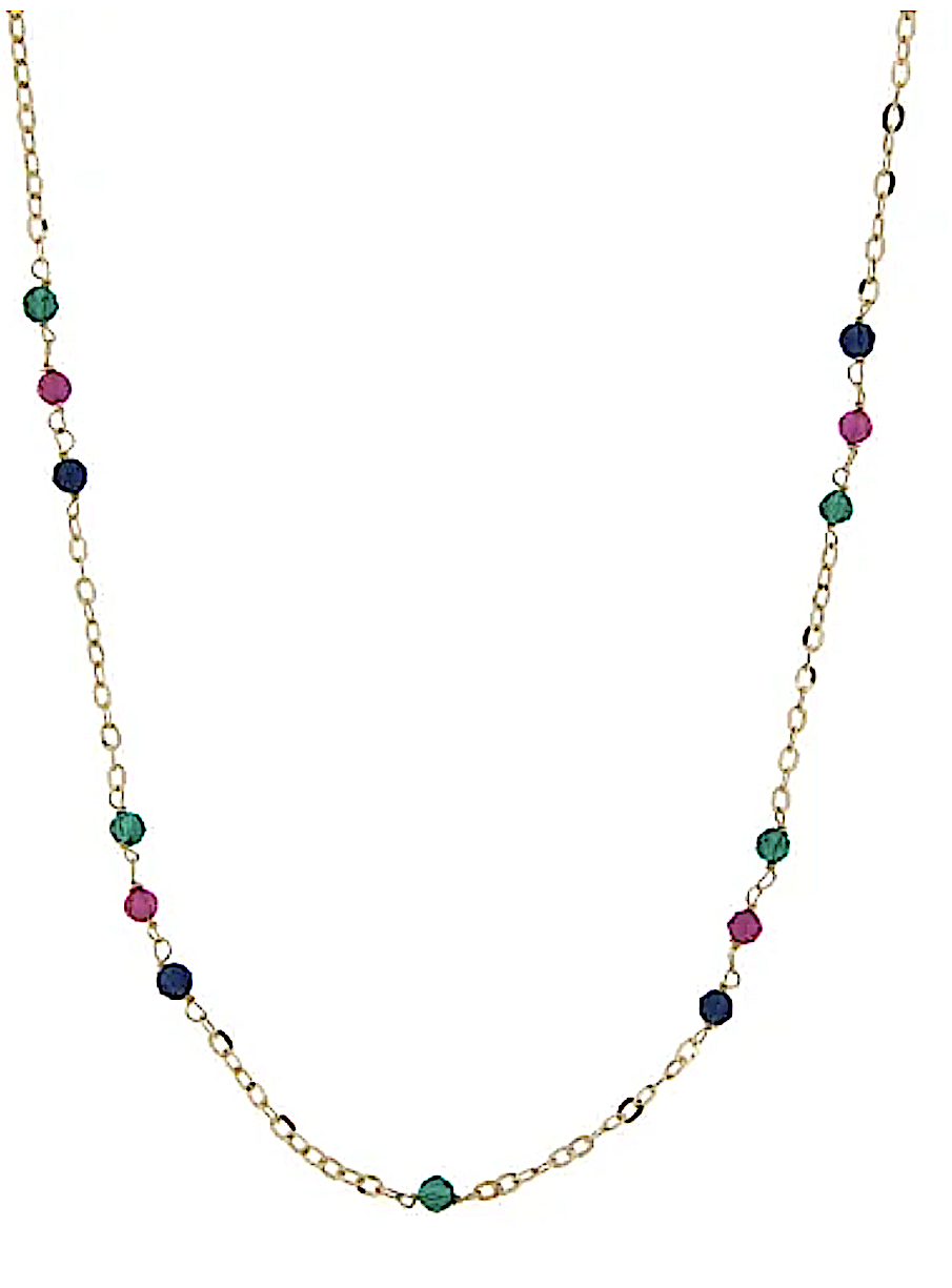 Collana girocollo catena con quarzi Art. MASGR3