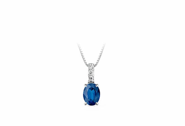 Pendente zaffiro e diamanti Gemme Art. CD3P/1Z
