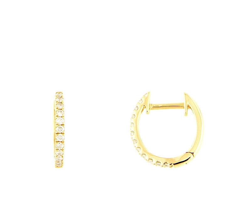 Orecchini a cerchio con diamanti Art. E01820YA01
