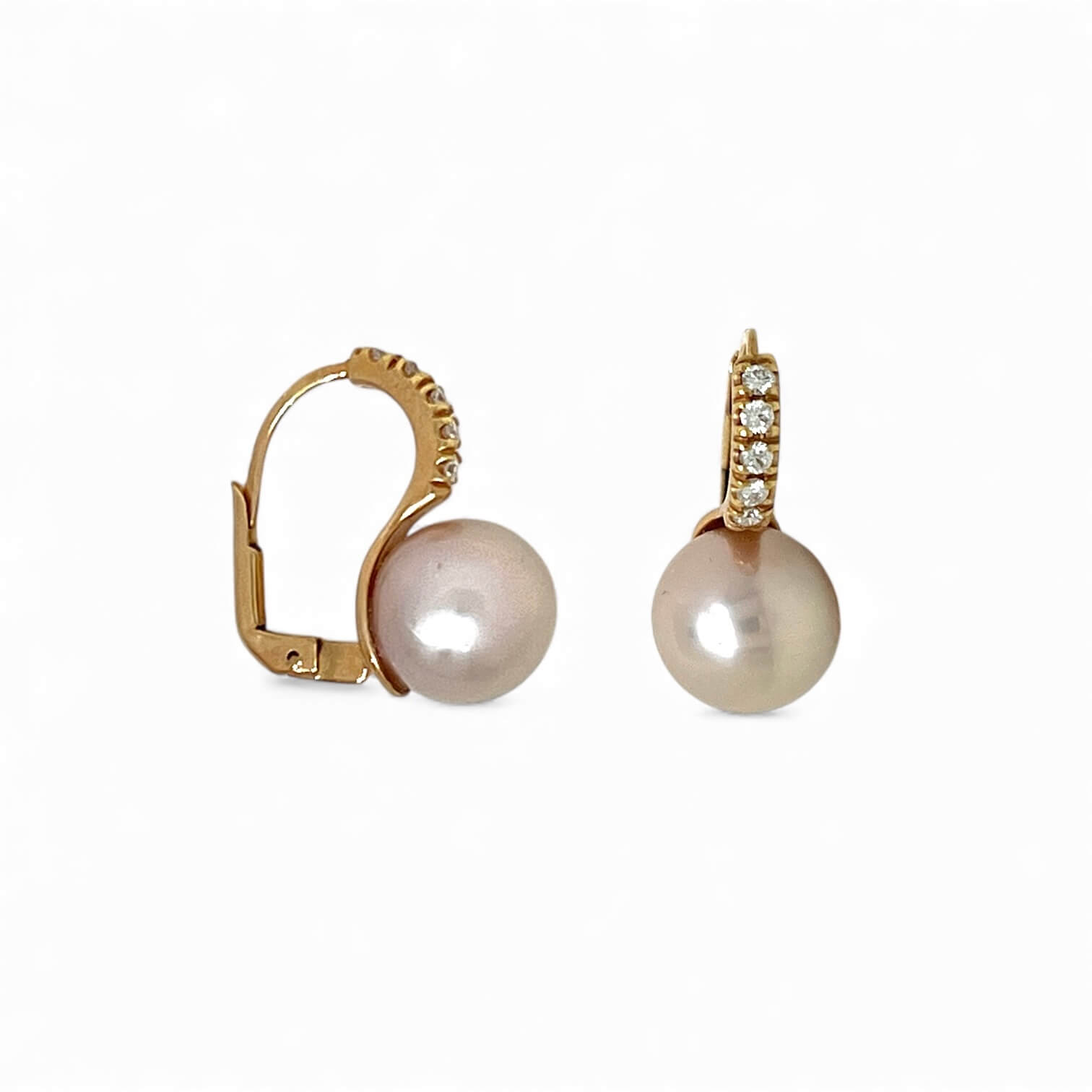 Orecchini perle  e diamanti   art. ORP265-2