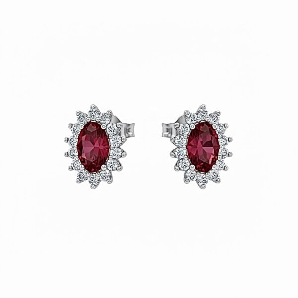 Orecchini rubini oro e diamanti  BON TON Art.7699/OR1