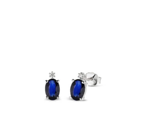 Orecchini zaffiri Blu Oro e Diamanti GEMME Art. OR6G/1Z