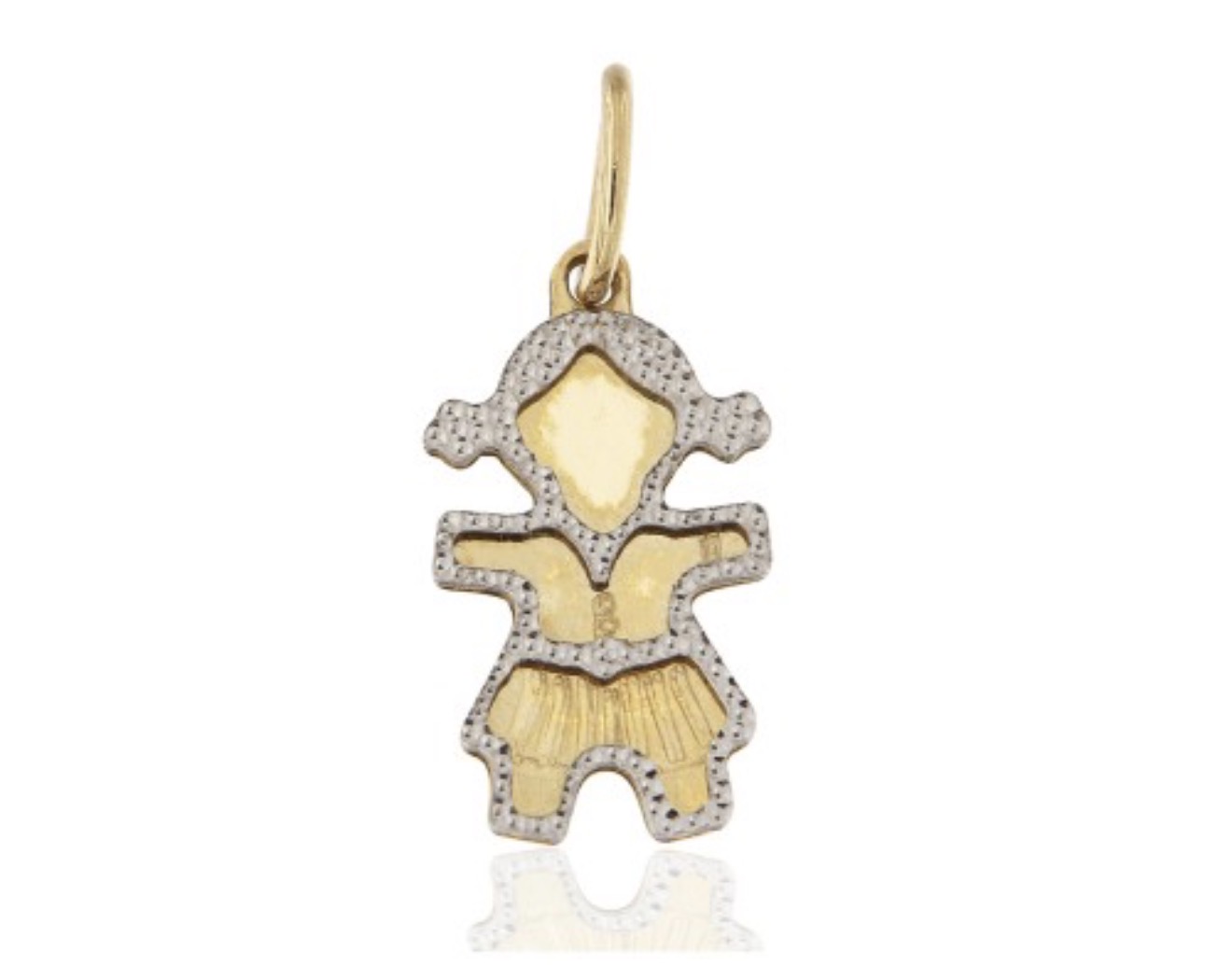Pendente bimba in oro 18kt  Art. PENDBIMBA1