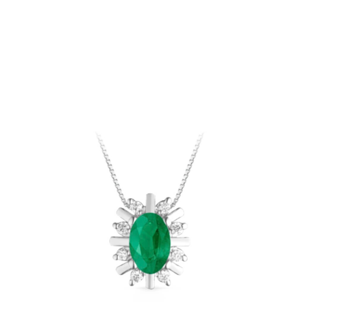 Girocollo con smeraldi e diamanti BON TON Art.CD/2S