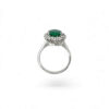 Anello smeraldo e diamanti oro bianco 750% art.AN2602