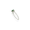 Anello smeraldo e diamanti oro bianco GEMME art. AN2443-4