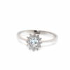 Anello con acquamarina in oro BON TON  e diamanti Art.AN2377