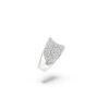 Anello a fascia larga diamanti e oro bianco Art. 4347/01/90