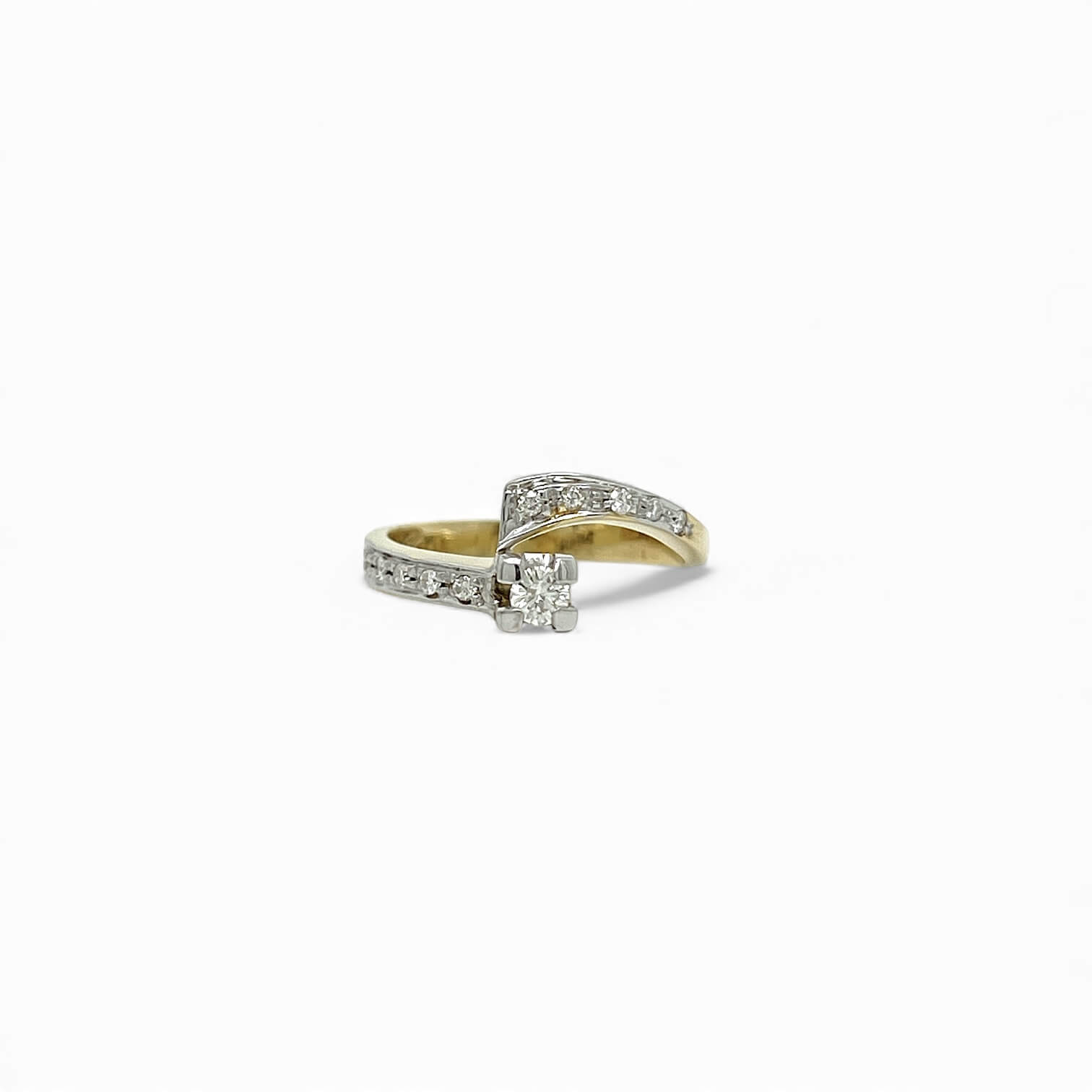 Anello solitario oro e diamanti EROS art. TOR20