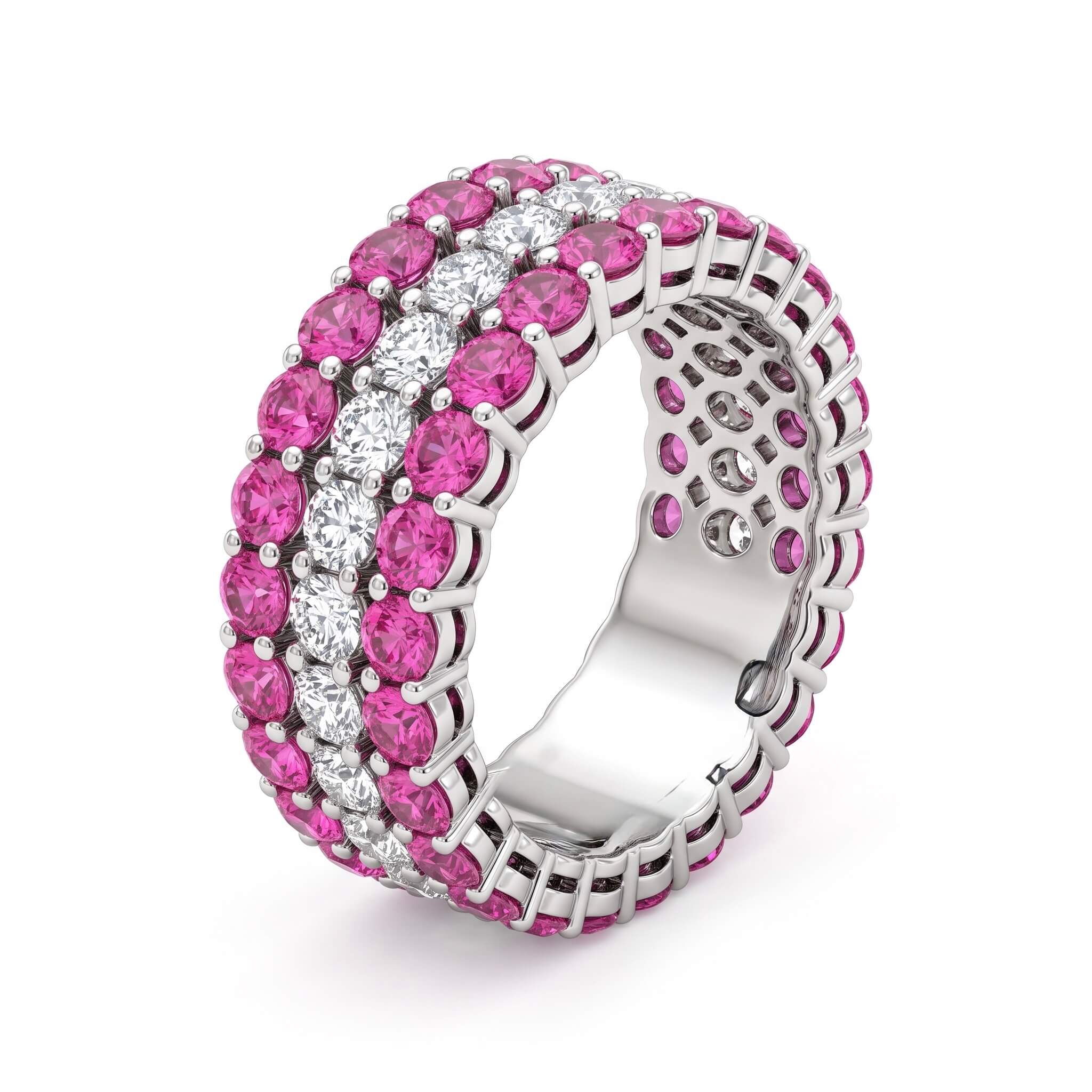 Anello rubini e diamanti GEMME art. B97A-R