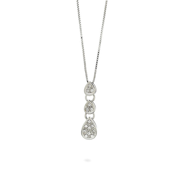 Pendente trilogy oro e diamanti GOCCE DI LUCE Art. T09181