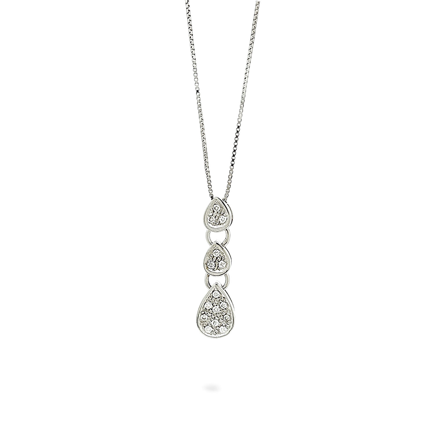 Pendente trilogy oro e diamanti GOCCE DI LUCE Art. T09181