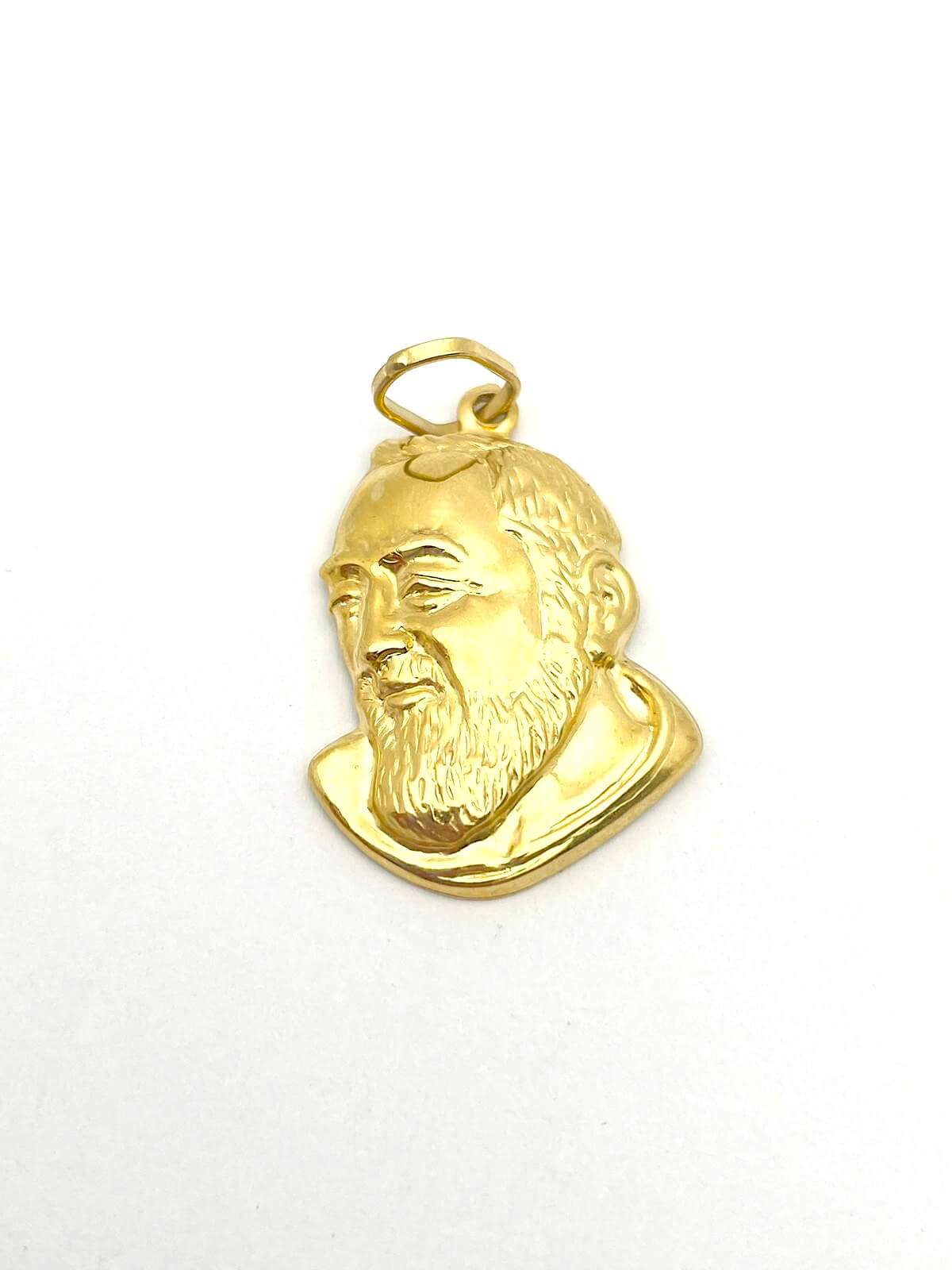 Medaglia PADRE PIO in oro 18 kt art. PADREPIO