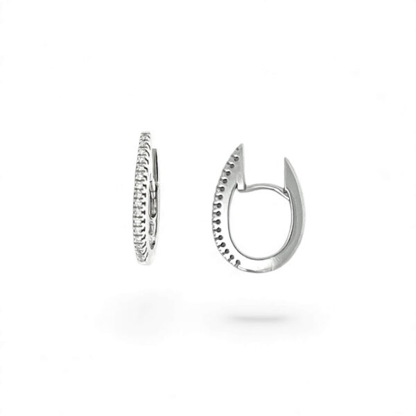Circle earrings with diamonds Art. OR860