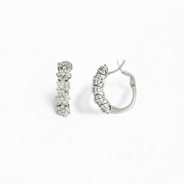Gold and Diamonds Circle Earrings Art. OR580