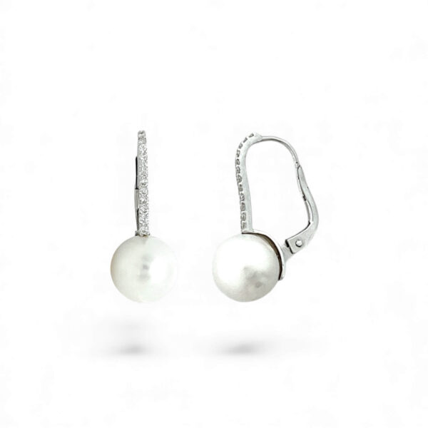 Earrings of pearls and diamonds art.ORP247