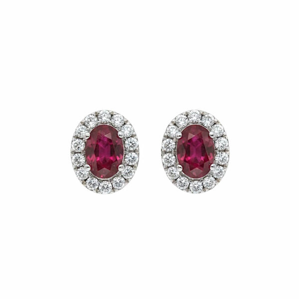 Ruby earrings gold and diamonds BELLE EPOQUE Art. 225823