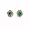 Emerald and diamond earrings 750 % Art.OR1288