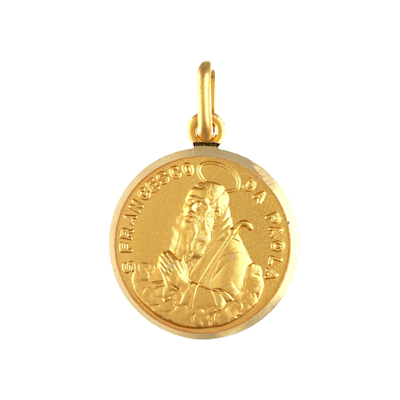 Medaglia San Francesco da Paola in oro 18 kt art. MEDSFPAOLA