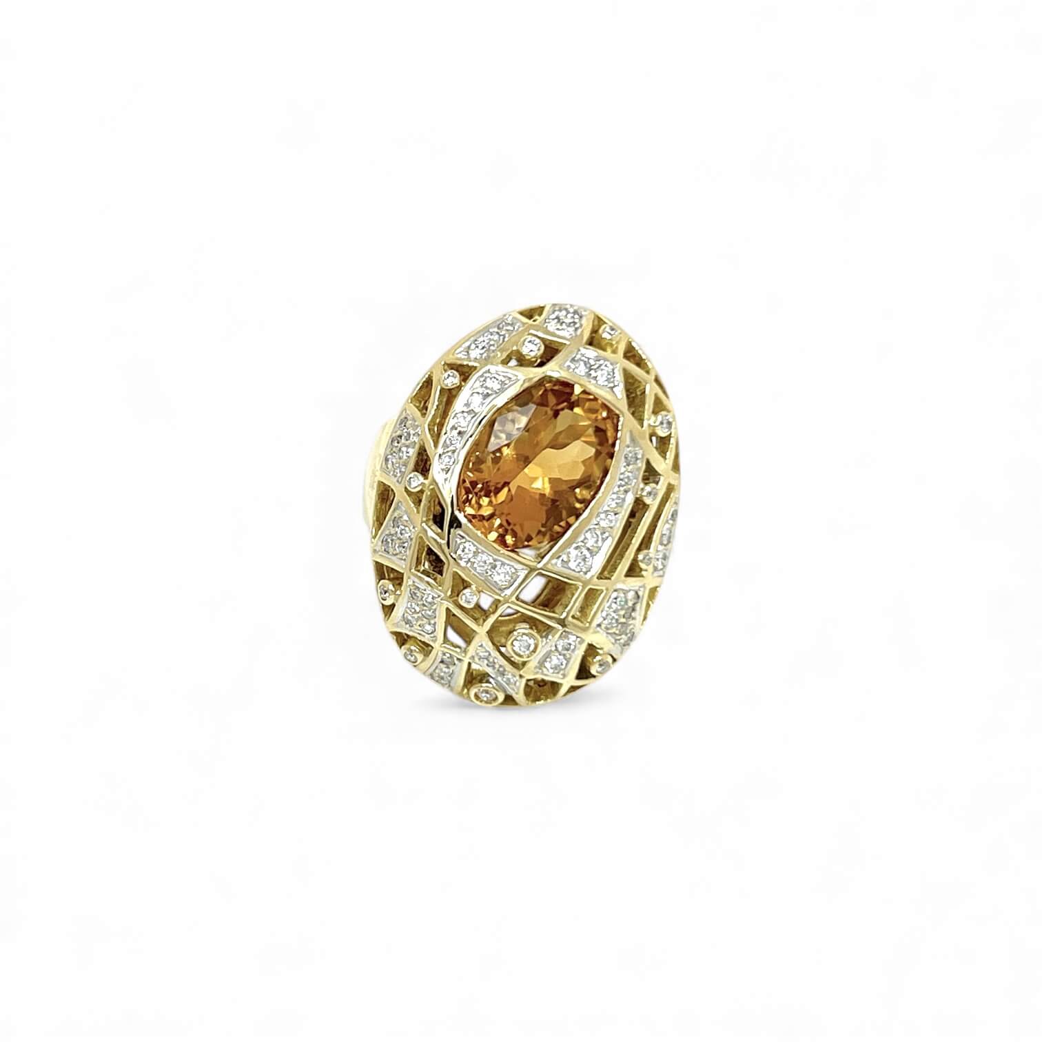 Anello Ponte Vecchio Gioielli  diamanti e topazio art.  ANPVG