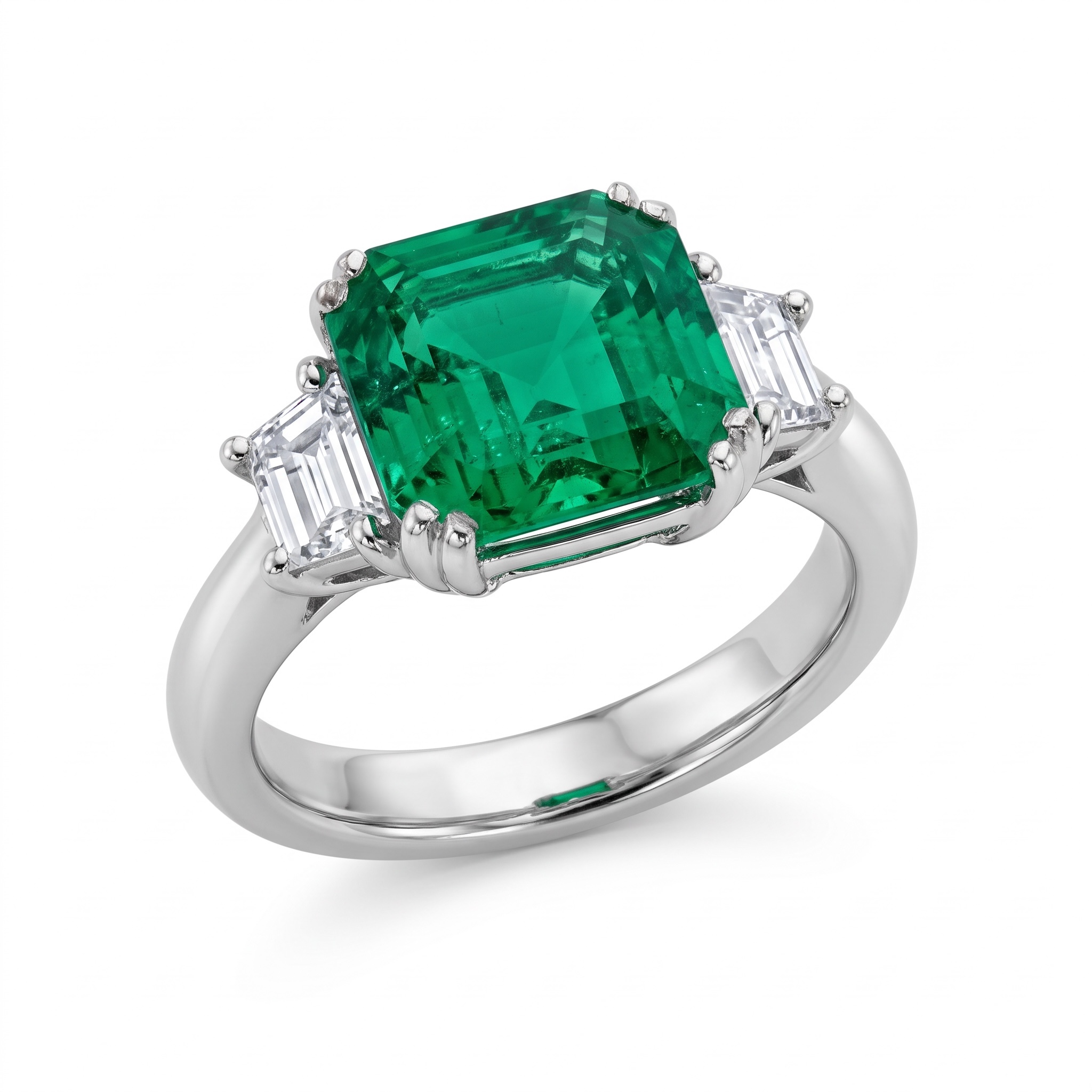 Anello smeraldo oro e diamanti GEMME art. 000A-S
