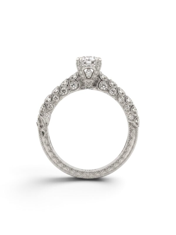 Anello solitario oro e  diamanti certificato GIA AMERICA Art.21/21