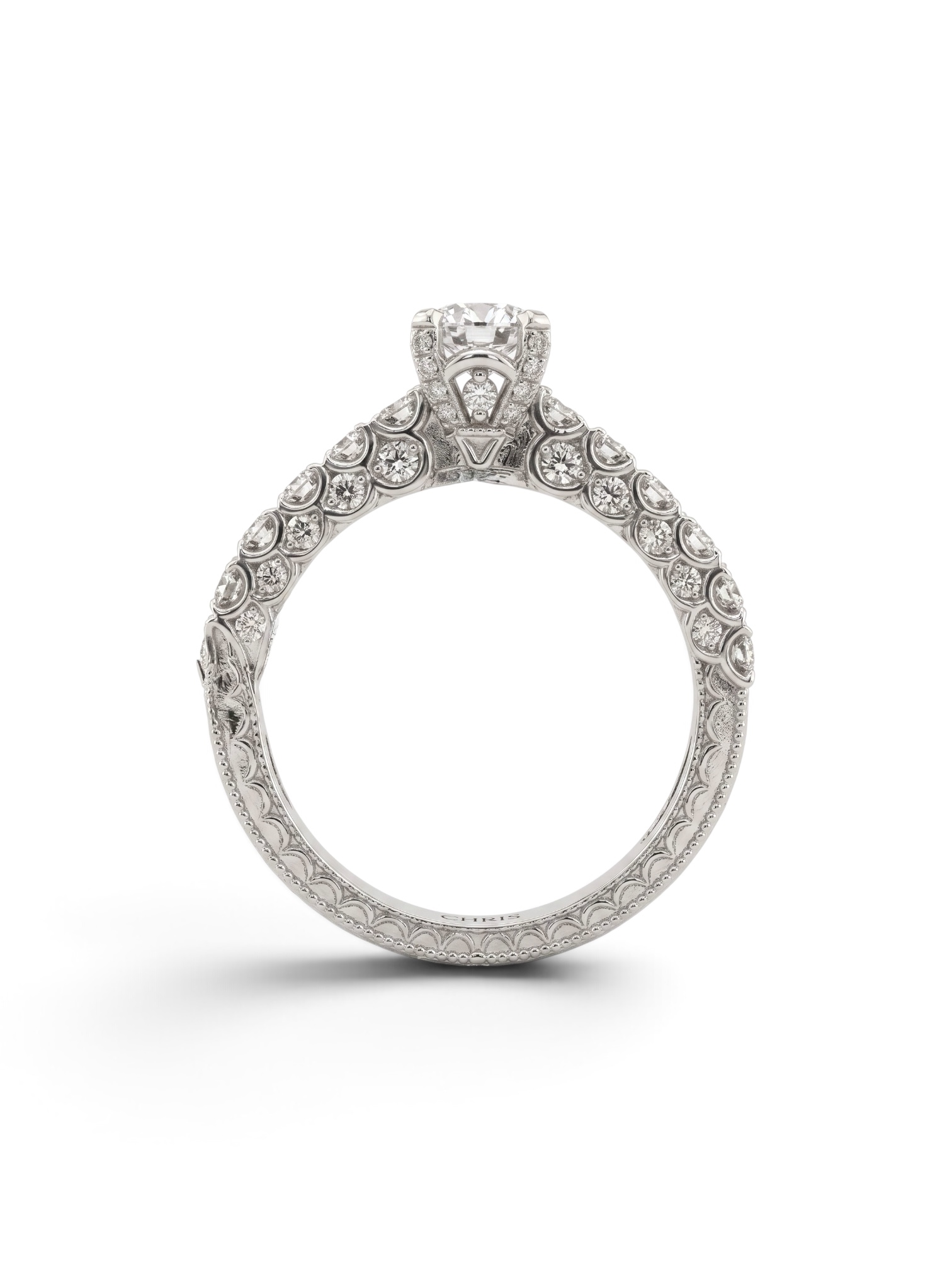 Anello solitario oro e diamanti certificato GIA AMERICA Art.21/21