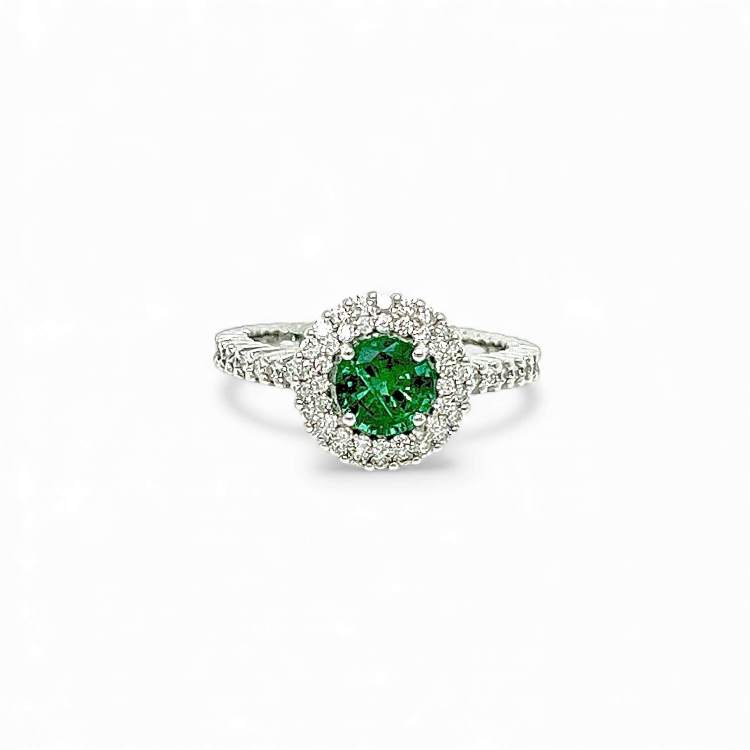 Anello smeraldo e diamanti Gemme art. AN1609
