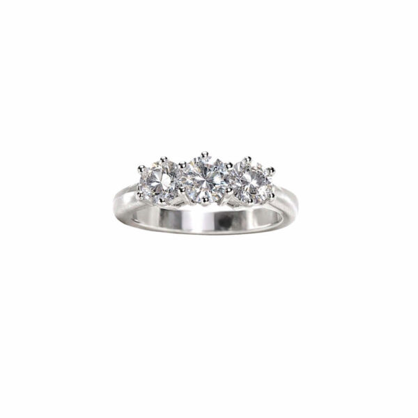 Anello Trilogy Oro e Diamanti  ARMONIE, certificato igi  Art.TR20