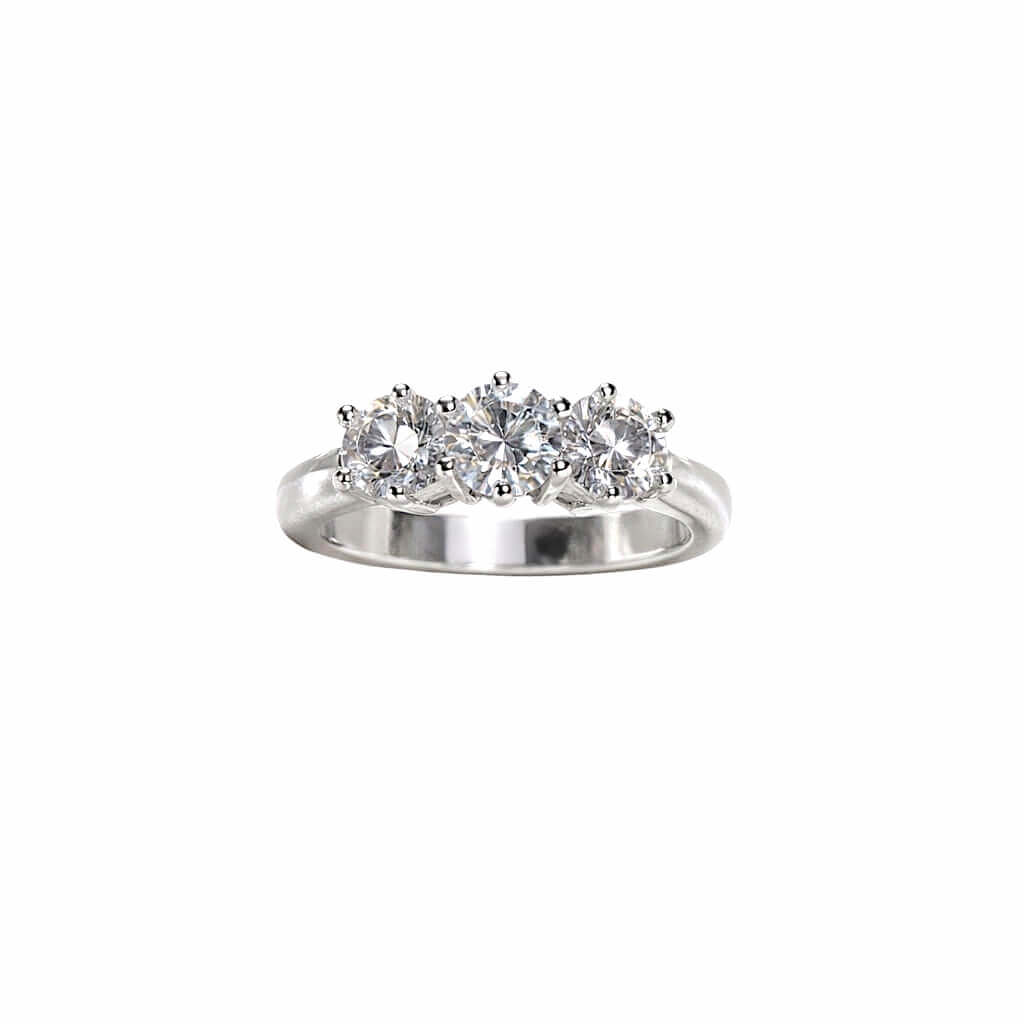 Anello Trilogy Oro e Diamanti  ARMONIE, certificato igi  Art.TR20