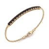 bracciale paddle diamanti oro 18kt cipolla dal 1950 gioiellieri palermo gioielleria palermo Bracciale tennis PADDLE diamanti neri oro giallo art.BRC11