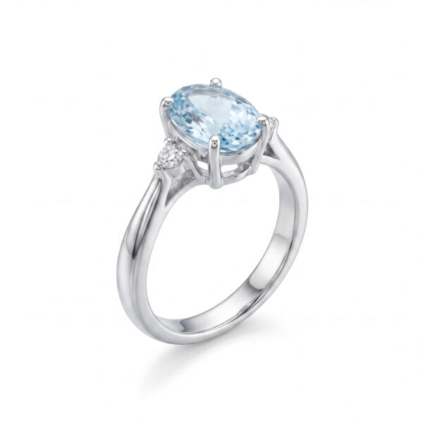 Anello acquamarina diamanti BON TON Art. AN2463
