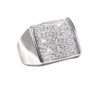 Anello chevalier oro bianco diamanti art. AN2818-2