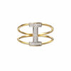 Anello iniziale I in oro e diamanti art. AN-I G