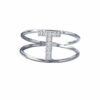 Anello iniziale T in oro e diamanti art. AN-T B