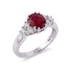 Anello diamanti e rubino  GEMME Art.AN2333