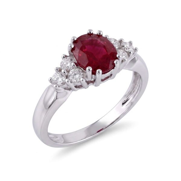 Anello diamanti e rubino  GEMME Art.AN2333